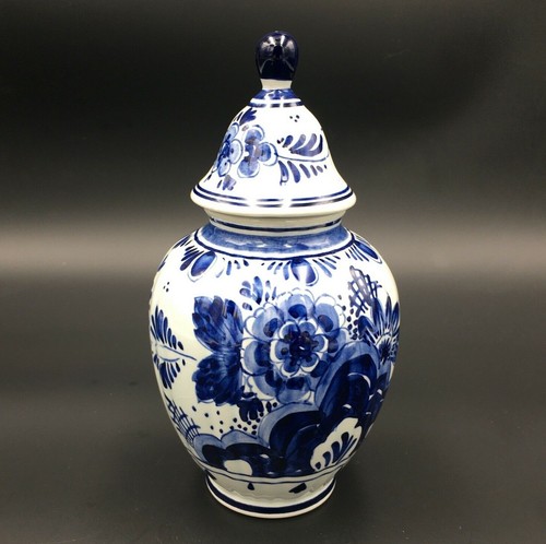 Pot couvert faïence delft - faïence,