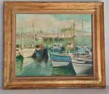 TABLEAU PORT DE PECHE BRETAGNE