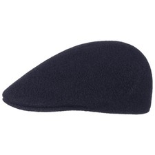 Kangol Original 507 sans Couture Laine Cap Flatcap Bêret Bonnet Bleu Neuf