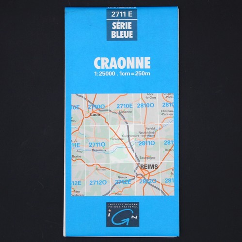 Carte ign série bleue - ign, 2711