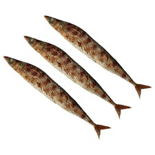  3 Pcs Ornements De Poisson Grillé Simulés Modèle Alimentaire Artificiel