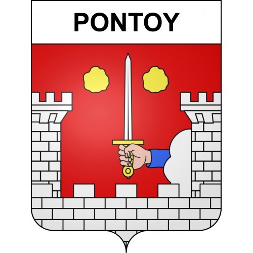 Pontoy ville sticker blason - sticker,