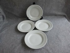 4 assiettes creuses en porcelaine blanche,pillivuyt