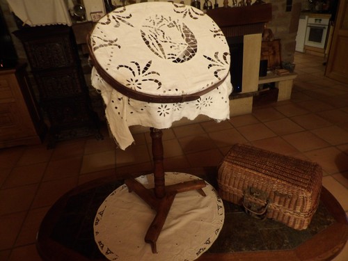 Ancien tambour brodeuse sur - ancien, de