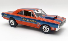 New ACME DODGE DART SUPER 1968 BOB LAMBECK 1:18 Model Car ORANGE A1806411 KidBX