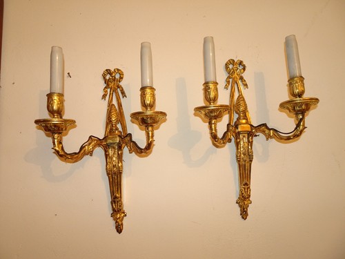 Paire appliques époque - paire, d'appliques