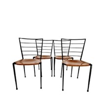 4 chaises de salle à manger vintage agrafes Ladderax