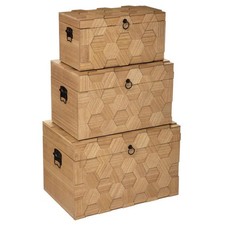 Lot de 3 Malles de Rangement