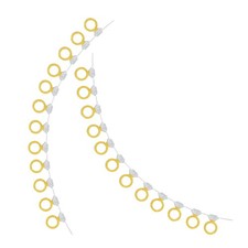  2 Sets Drapeau De Bague En