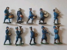 ALUDO - QUIRALU - CBG - LOT DE 10 SOLDATS  FRANCAIS  FANFARE - GUERRE 14/18 -