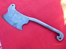 beau couperet hachoir outil ancien feuille de boucher