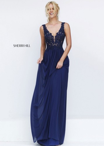 Nwt sherri hill navy - nwt,