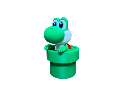 Yoshi dans son tuyau 3d - yoshi, –