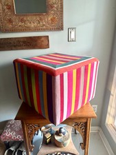 Vtg Colorful Striped Square