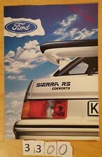 FORD SIERRA RS COSWORTH Prospectus Allemand 6 pages 3/1986