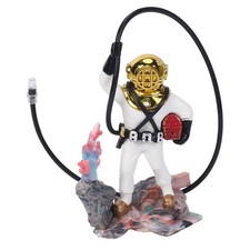 Aquarium Fish Tank Mer  Plongeur Air Action Ornement Decoration Resine Cade2018