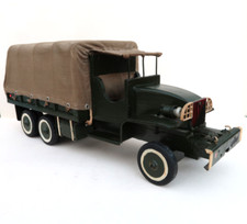 Grand Camion GMC CCKW 46Cm 1/15° Bois Laiton Phares Electriques France 1950