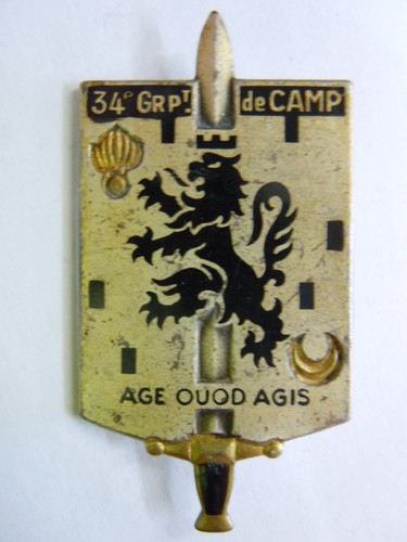 Insigne groupement de - 34°,