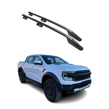 Barres de toit longitudinales pour Ford Ranger PK P703 2022-2025 Aluminium Noir