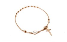 Bracelet chapelet rose 18k - bracelet,