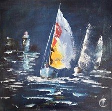 Tableau acrylique de paysage