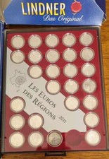 27 pièces des régions 2011 sous capsule, dans un coffret de marque LINDNER
