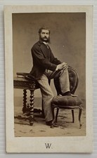 Cdv Homme En Costume Moustache