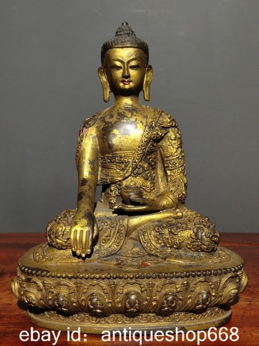 Ancien tibet bronze doré - ancien,