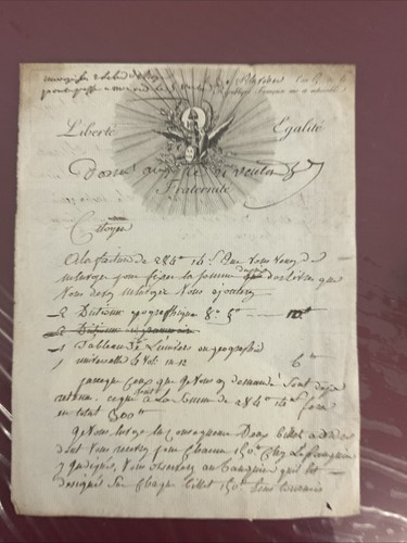 Lettre ancienne vignette - ancienne,