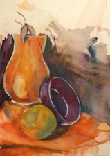 Aquarelle réaliste vintage