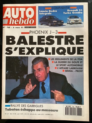 Auto hebdo 768 03 1991 - auto,