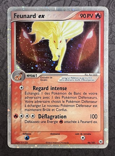 Carte pokémon feunard - pokémon, ex
