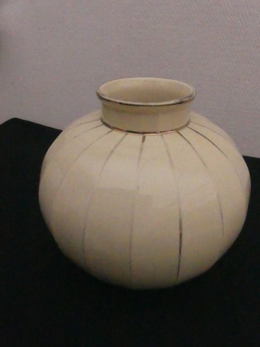 Grand vase faïence boule art - boule,