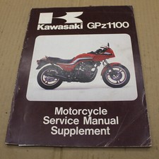 MANUEL ADDITIF REVUE TECHNIQUE ATELIER KAWASAKI GPZ 1100 1983-  LIVRE EN ANGLAIS
