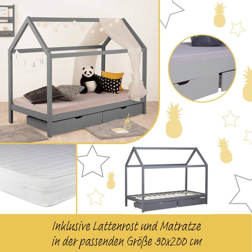 Lit enfant matelas maison - lit,
