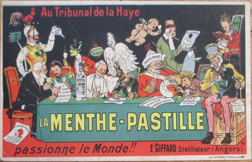 Menthe pastille 1910 poster - pastille,