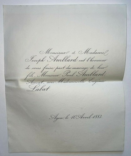 Paul amblard eugenie - paul, labat