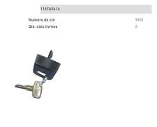 CLE DE CONTACT HAULOTTE N°