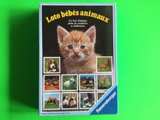 Loto bébés animaux Ravensburger ancien - année 1984.