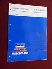Manuel technique d'atelier Motobécane 80 enduro  / années 80