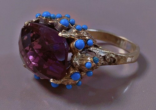 18g ancienne bague - bague, argent