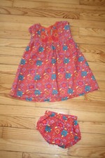 robe 2 ans orange dpam longue