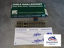 JOUEF HO 1/87 1  rail interrupteur droit, L = 123.5 MAILLECHORT BO Réf 4850
