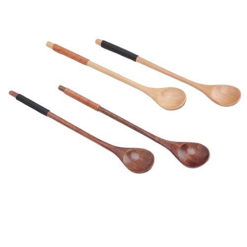 4pcs cuillères bois - 4pcs, longue
