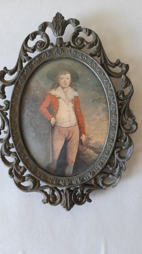Vintage petit tableau chromo - vintage,
