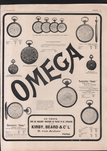 Publicité 1905 montre - publicité,
