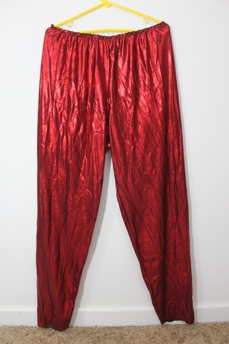 Rouge brillant pantalon femme - rouge,