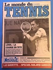IVAN LENDL VINTAGE MONDE DU TENNIS 1987 COLLECTOR PROGRAMME ROLAND GARROS RARE