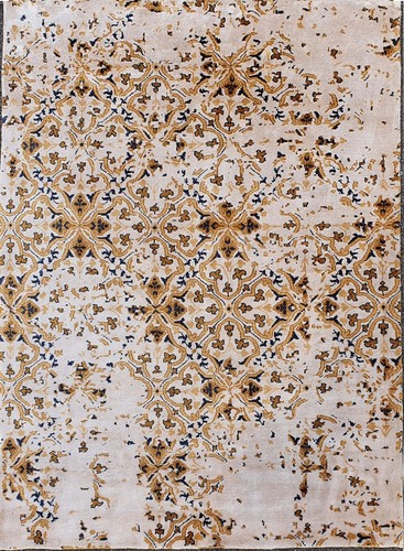 Tapis laine soie moderne - en, et