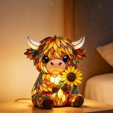 Veilleuse vache colorée avec